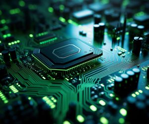 A close – up shot of a green circuit board, resembling a futuristic city from above, saturated colors, extreme detail, A close - up shot of a green circuit board, resembling a futuristic city from above, saturated colors, extreme detail,